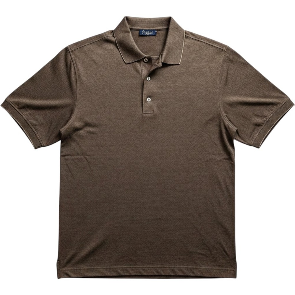 Ping Polo Shirt Mens XL Brown Mercerized Cotton Short Sleeve Golf Top